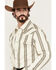 Image #2 - Wrangler Retro Men's Premium Striped Long Sleeve Snap Western Shirt - Tall, Cream, hi-res