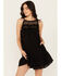 Image #1 - Cleobella Women's Gia Mini Dress, Black, hi-res