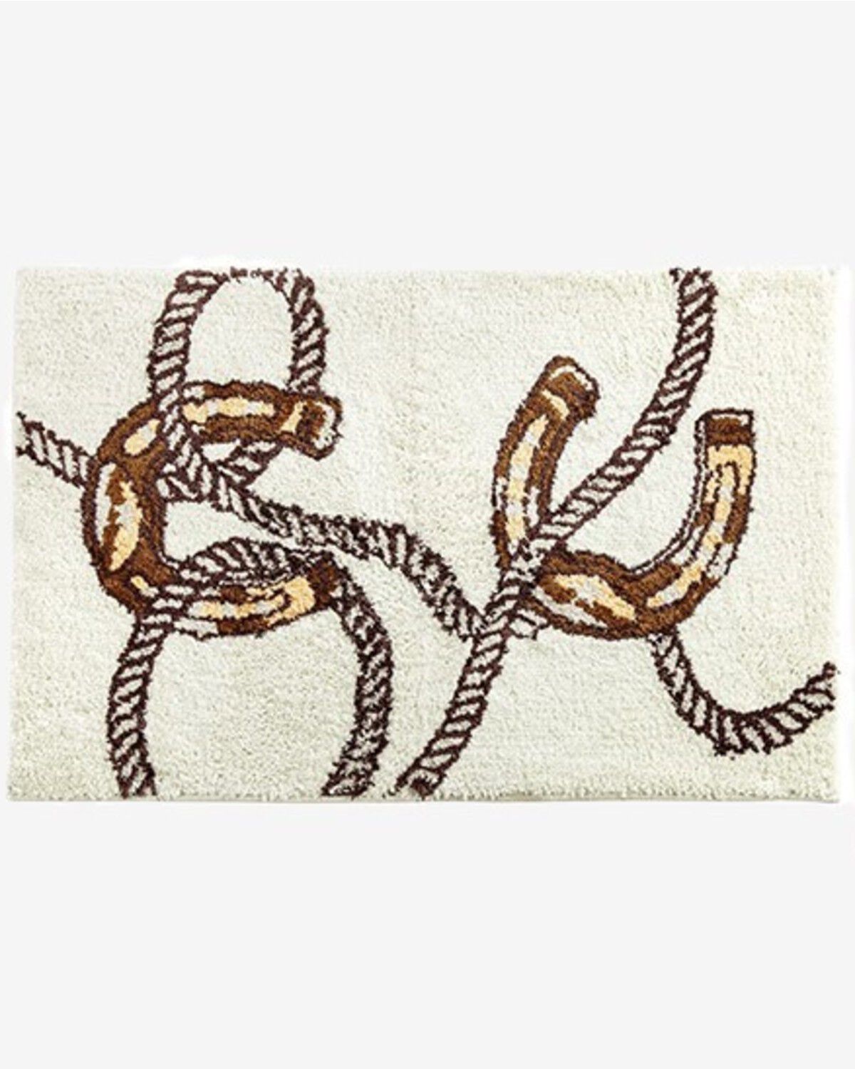 Image #1 - HiEnd Accents Pierre Equestrian Jacquard Bath & Kitchen Rug, Multi, hi-res