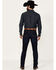 Image #3 - Justin Men's 1879 Dark Wash Modern Slim Stretch Denim Jeans, Dark Wash, hi-res