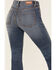 Image #4 - Shyanne Women's Sand Palm Medium Wash Mid Rise Stretch Flare Jeans, Medium Wash, hi-res