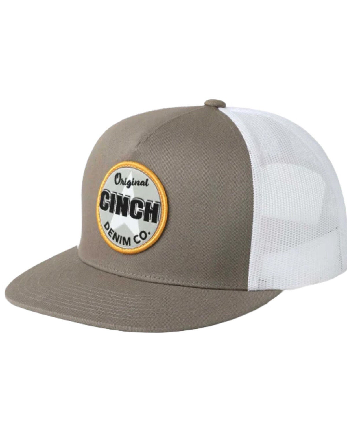 Cinch Men's Logo Patch Ball Cap, Stone, hi-res