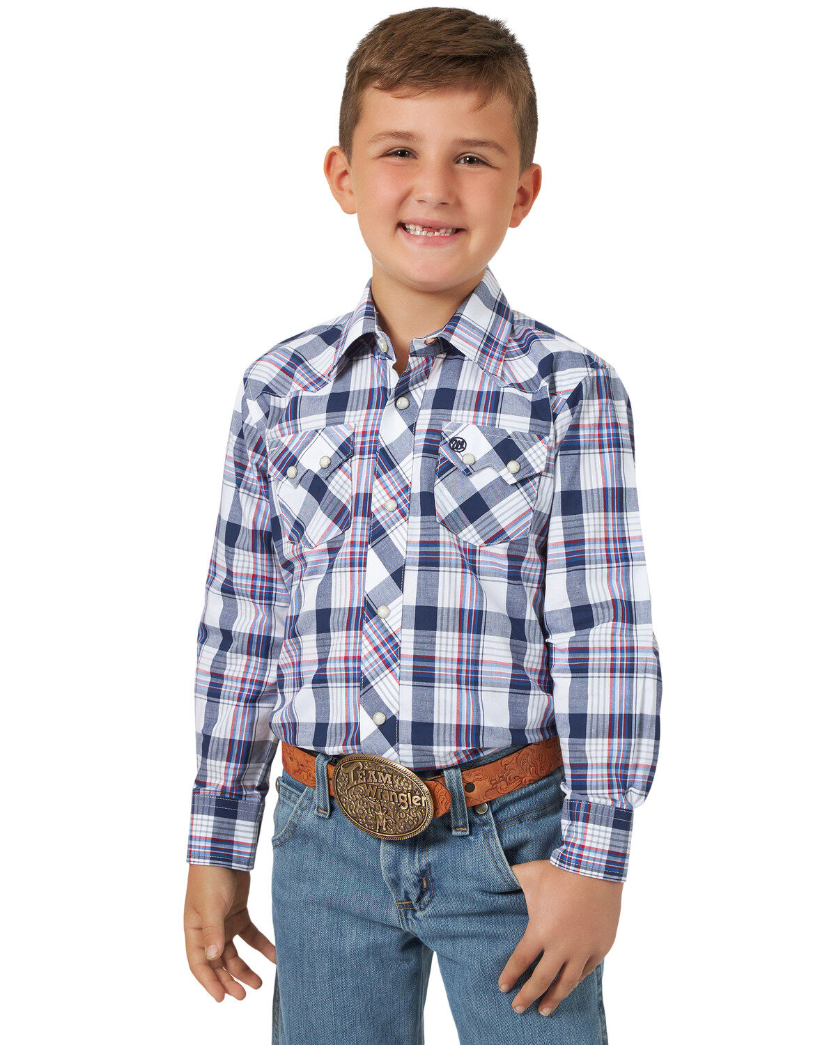 boys wrangler shirts