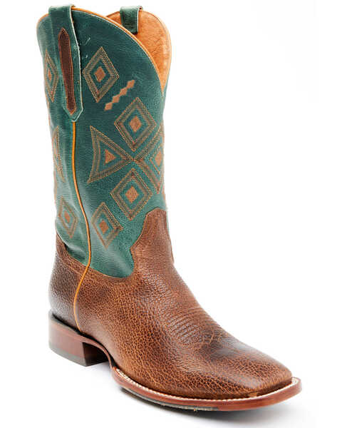 Cody James Men's Maximo Western Performance Boots - Broad Square Toe, Brown, hi-res