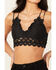 Image #3 - Wishlist Women's Strappy Lace Applique Scallop Lace Bralette, Charcoal, hi-res