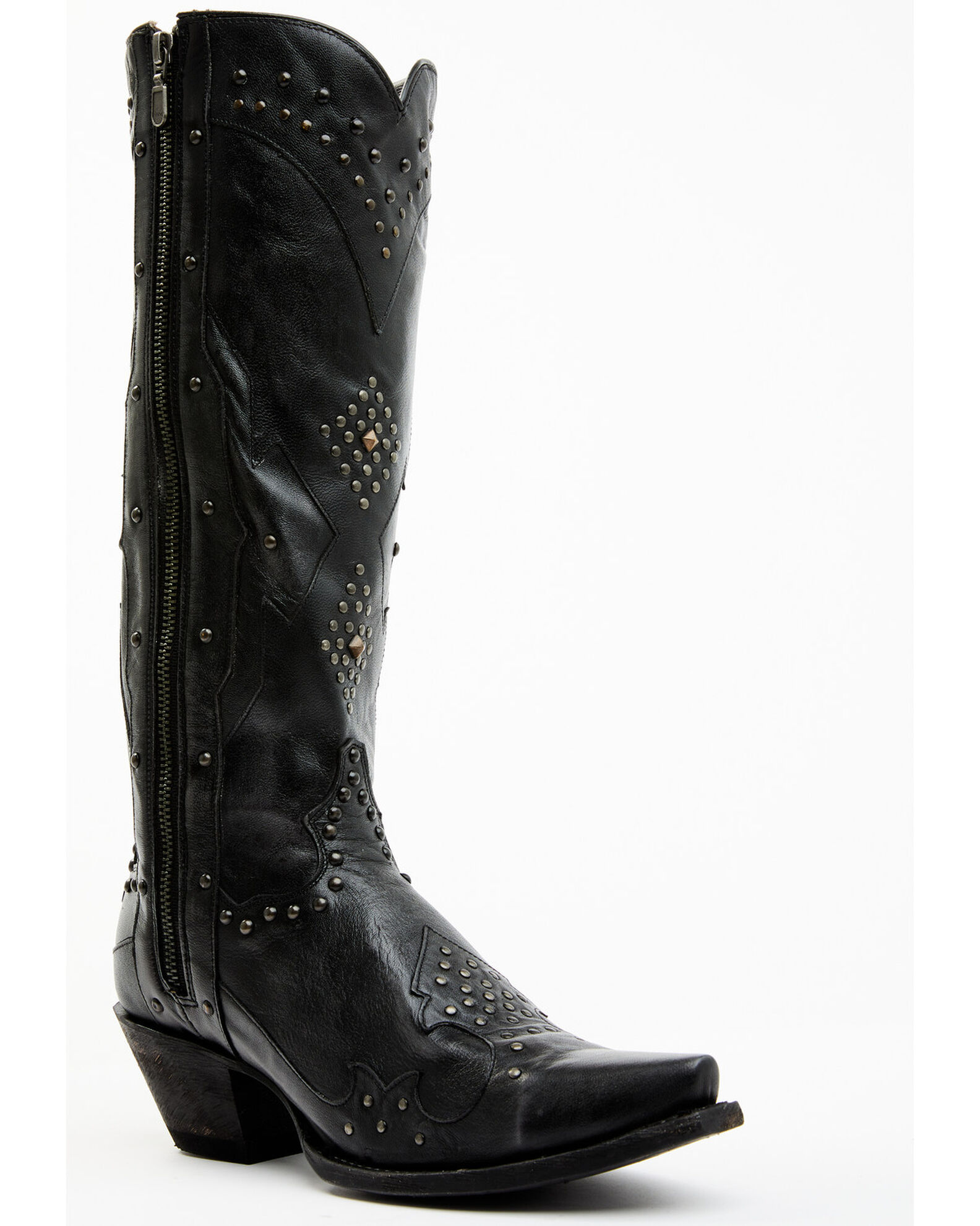 Studded tall boots on sale