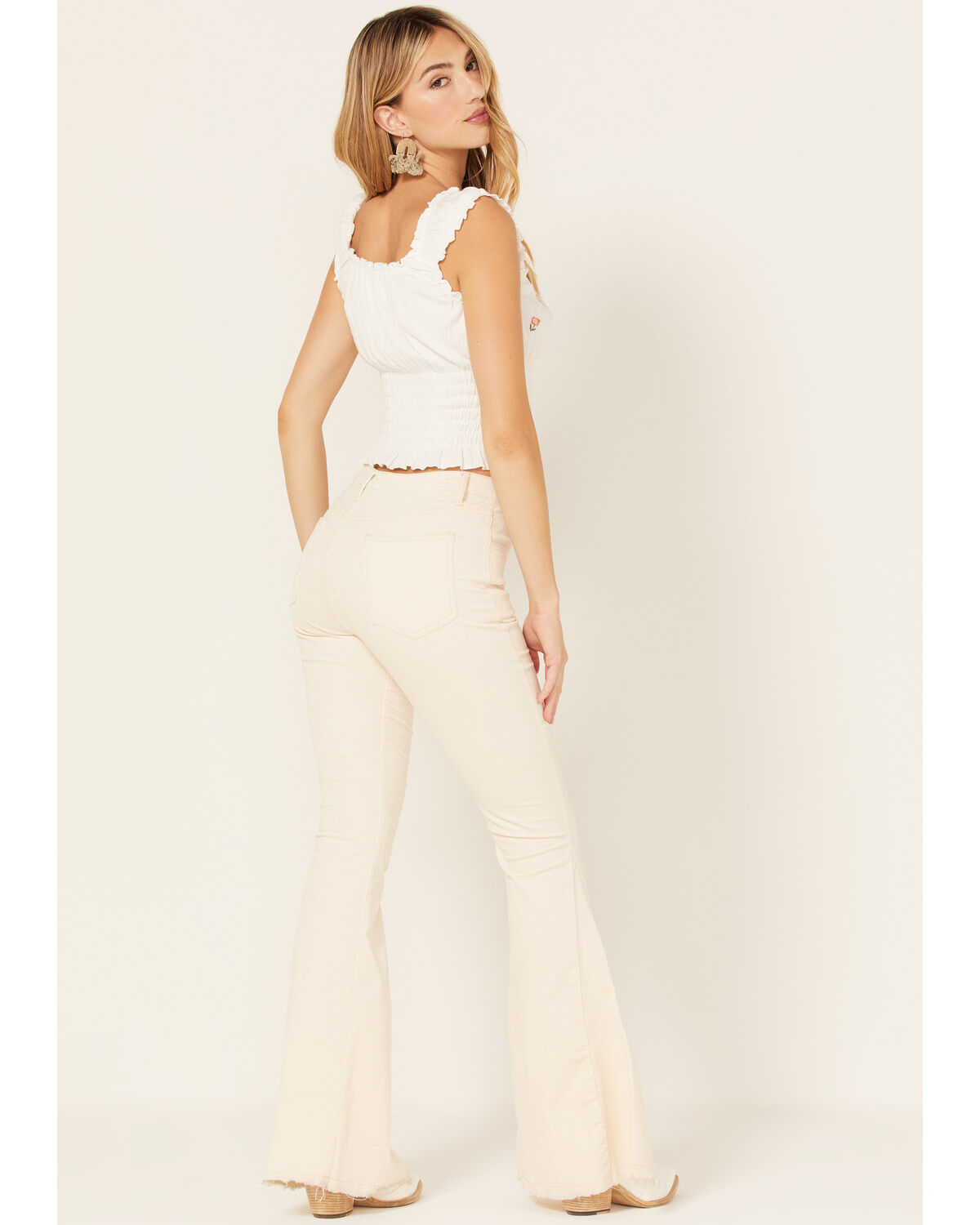 Image #3 - Saints & Hearts Women's High Rise Corduroy Super Flare Jeans, , hi-res