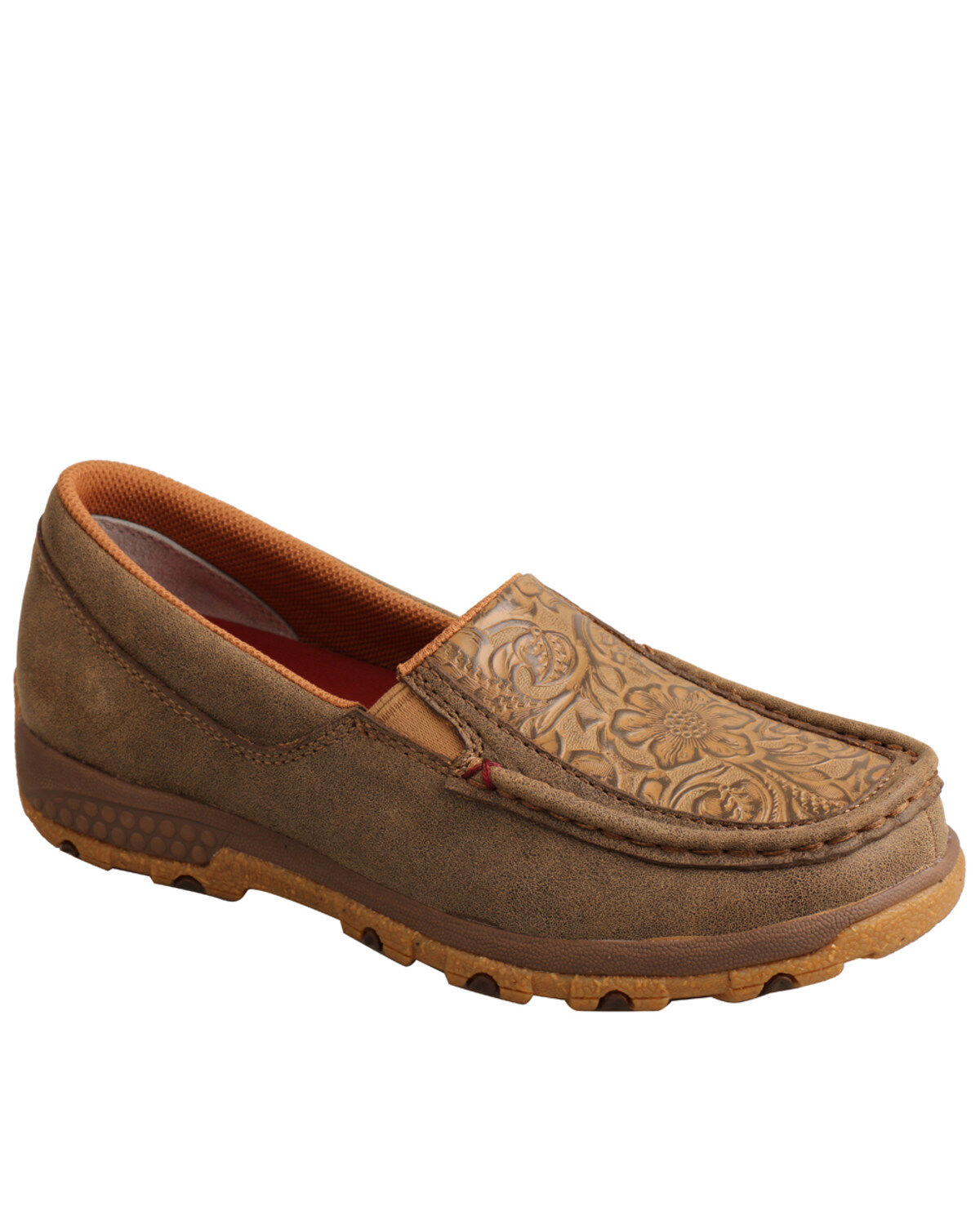 Image #1 - Twisted X Women's Slip-On Driving Shoes - Moc Toe, , hi-res