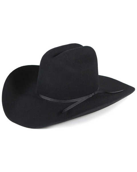 Black Felt Melon Men's Hat