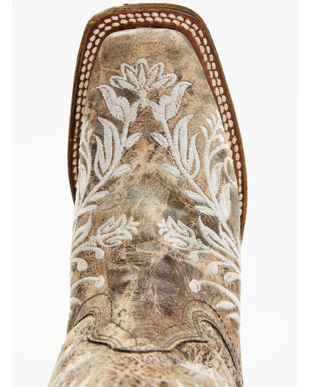 Image #7 - Corral Women's Glow in the Dark Western Boots - Square Toe, Brown, hi-res