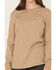 Image #3 - Ariat Women's Rebar Workman EST 1993 Long Sleeve Pocket Work Shirt, Khaki, hi-res