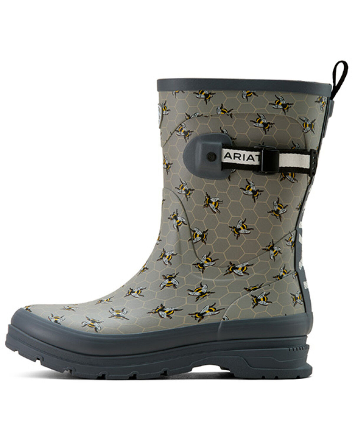 Image #2 - Ariat Women's Kelmarsh Mid Rubber Boots - Round Toe, Grey, hi-res