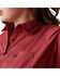 Ariat Women's Team Kirby Wrinkle Resistant Fitted Long Sleeve Button Down Stretch Western Shirt - Plus , Dark Pink, hi-res