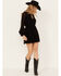 Image #2 - Shyanne Women's Lace Ruffled Mini Dress, Black, hi-res