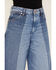 Wrangler Women's Medium Wash Mid Rise Color Block Together Again Wide Leg Jeans, Blue, hi-res