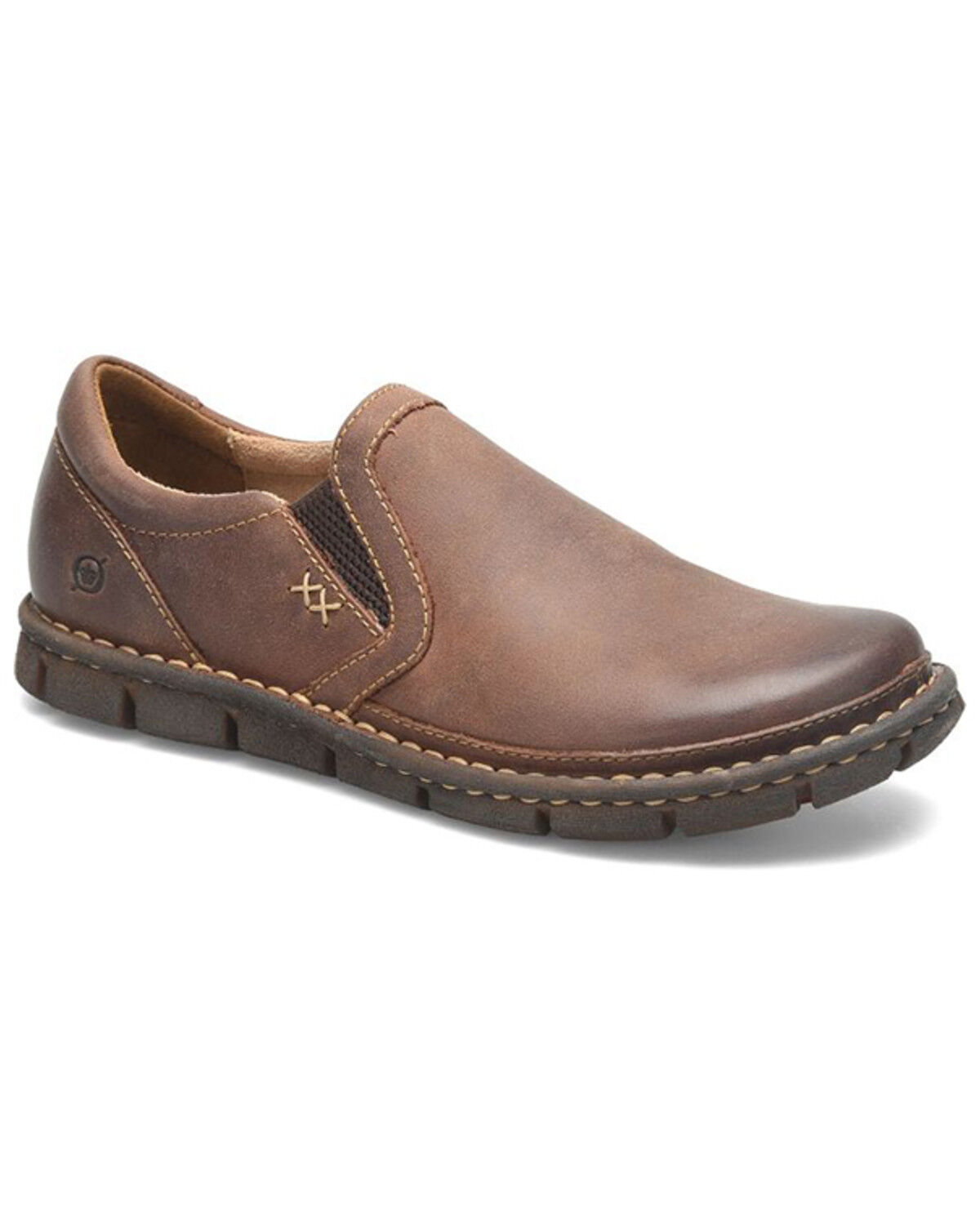 Image #1 - Born Men's Sawyer Casual Shoes, Dark Brown, hi-res