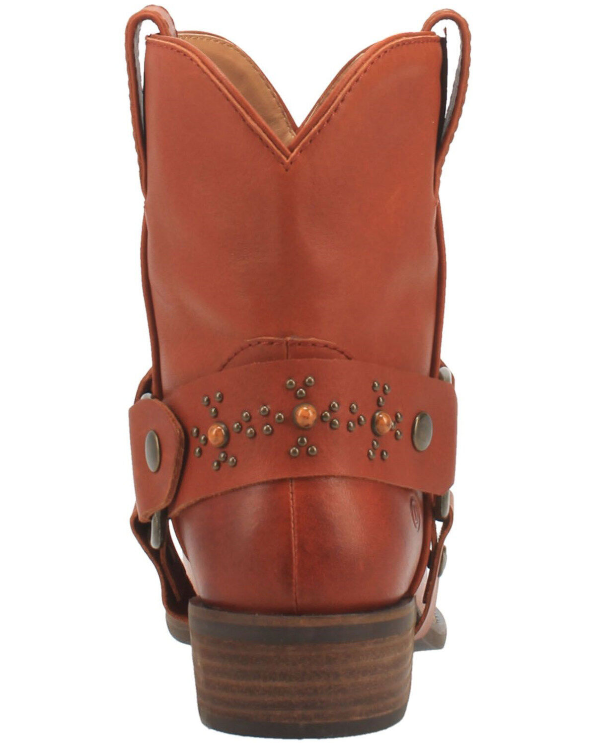 Image #4 - Dingo Women's Silverada Western Booties - Round Toe, Brown, hi-res