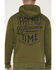 Image #4 - Troll Co Men's Pay Me Graphic Hooded Sweatshirt, Olive, hi-res