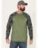 Image #1 - Cody James Men's FR Color Block Baseball Work T-Shirt, Olive, hi-res