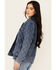Image #2 - Revel Women's Diamond Stitched Denim Jacket, Medium Wash, hi-res