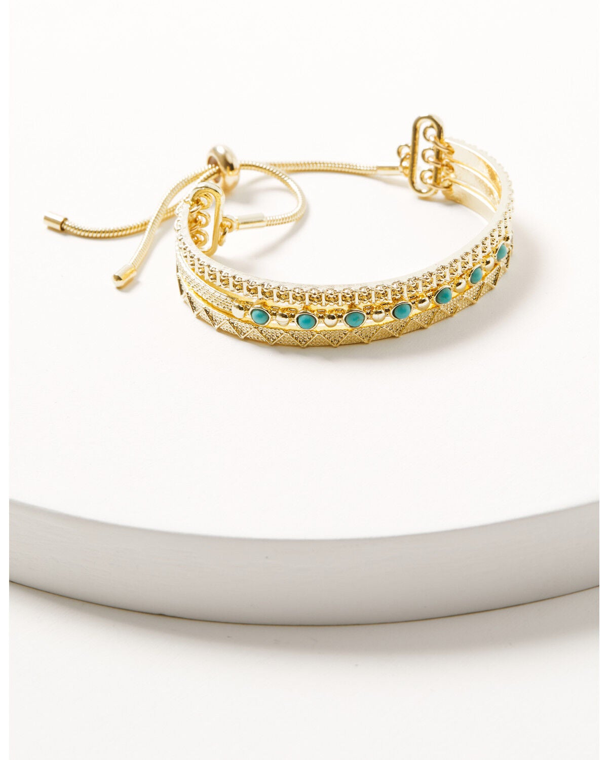 Image #1 - Shyanne Women's Studded Bracelet, Gold, hi-res