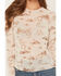 Image #3 - Ash & Violet Women's Conversation Print Mesh Long Sleeve Top, Cream, hi-res