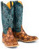 Image #1 - Tin Haul Women's Wish Upon A Star Western Boots - Broad Square Toe, Tan, hi-res