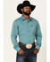 Image #1 - Kimes Ranch Men's Linville Coolmax Button-Down Western Shirt, Blue, hi-res