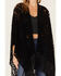 Image #3 - Shyanne Women's Floral Lace Fringe Shawl, Black, hi-res