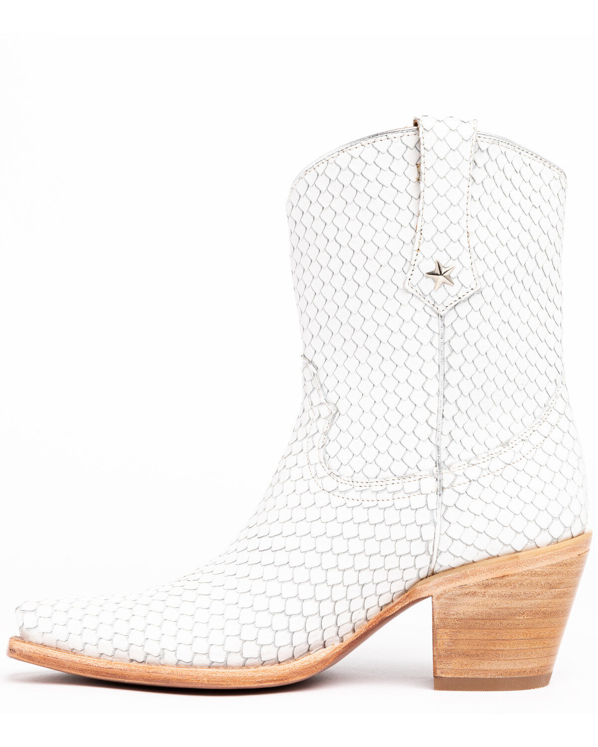 white cowboy booties