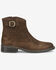Image #2 - Born Women's Charlie Booties - Round Toe, Chocolate, hi-res