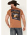 Image #4 - RANK 45® Men's Sliced Athletic Short Sleeve Graphic T-Shirt, Cream, hi-res
