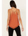 Image #4 - Miss Me Women's Handkerchief Hem Sleeveless Top, Rust Copper, hi-res