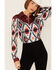 Ranch Dress'n Women's Ember Southwestern Print Piped Yoke Long Sleeve Snap Western Core Shirt , Multi, hi-res