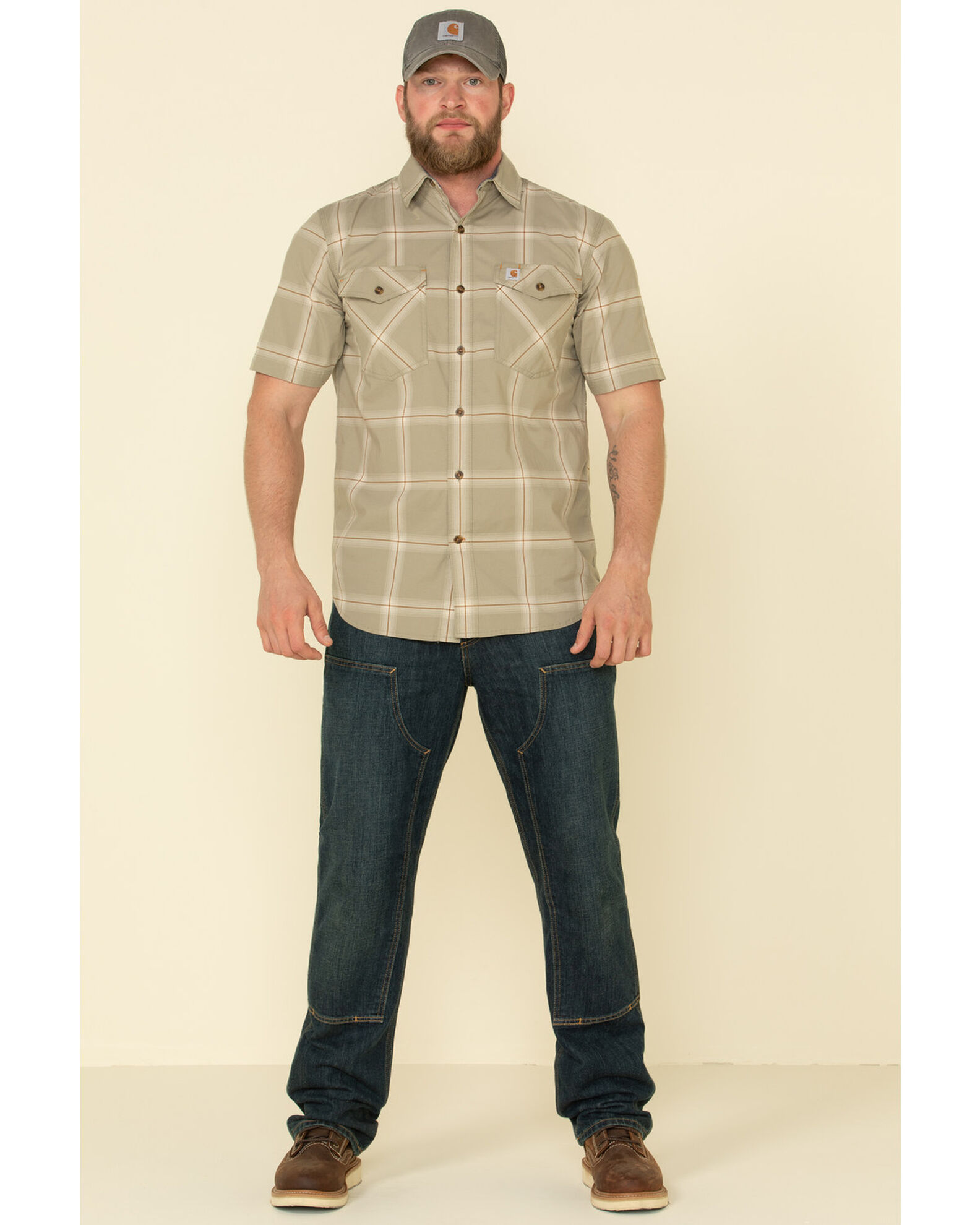 Carhartt men's rugged flex bozeman short sleeve shirt new arrivals