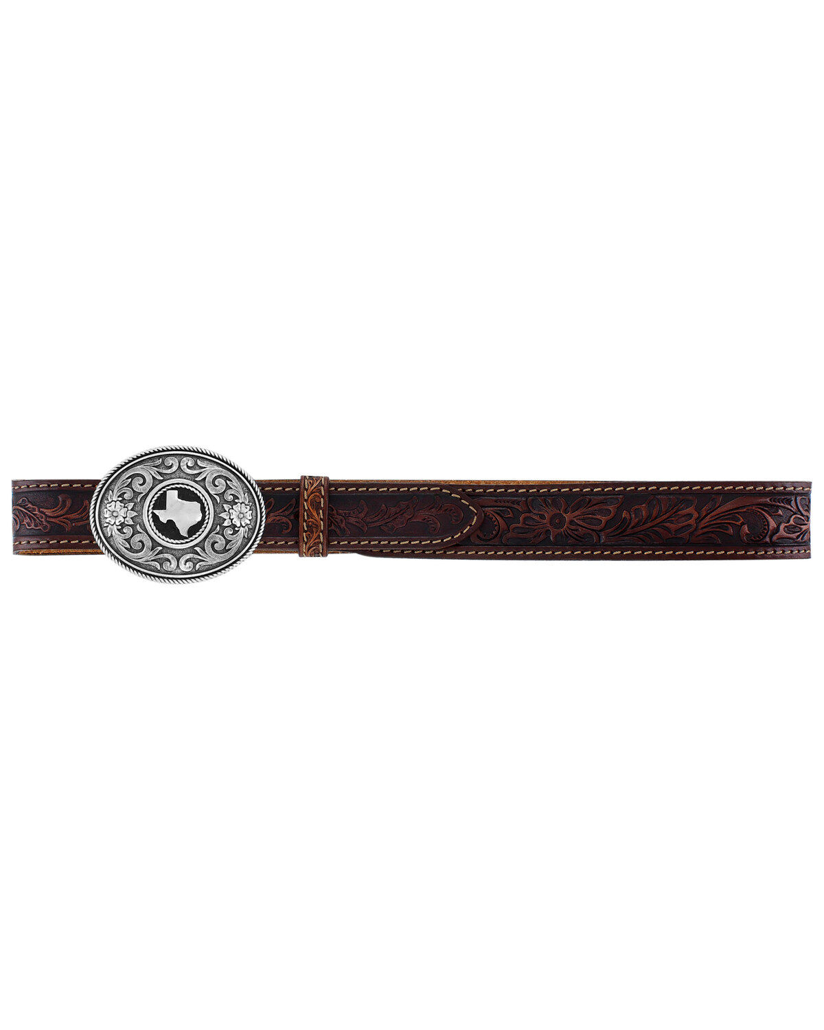 Image #3 - Justin Men's Triple T Ranch Belt, , hi-res