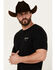Image #2 - Ariat Men's American Rancher Short Sleeve Graphic T-Shirt, Black, hi-res