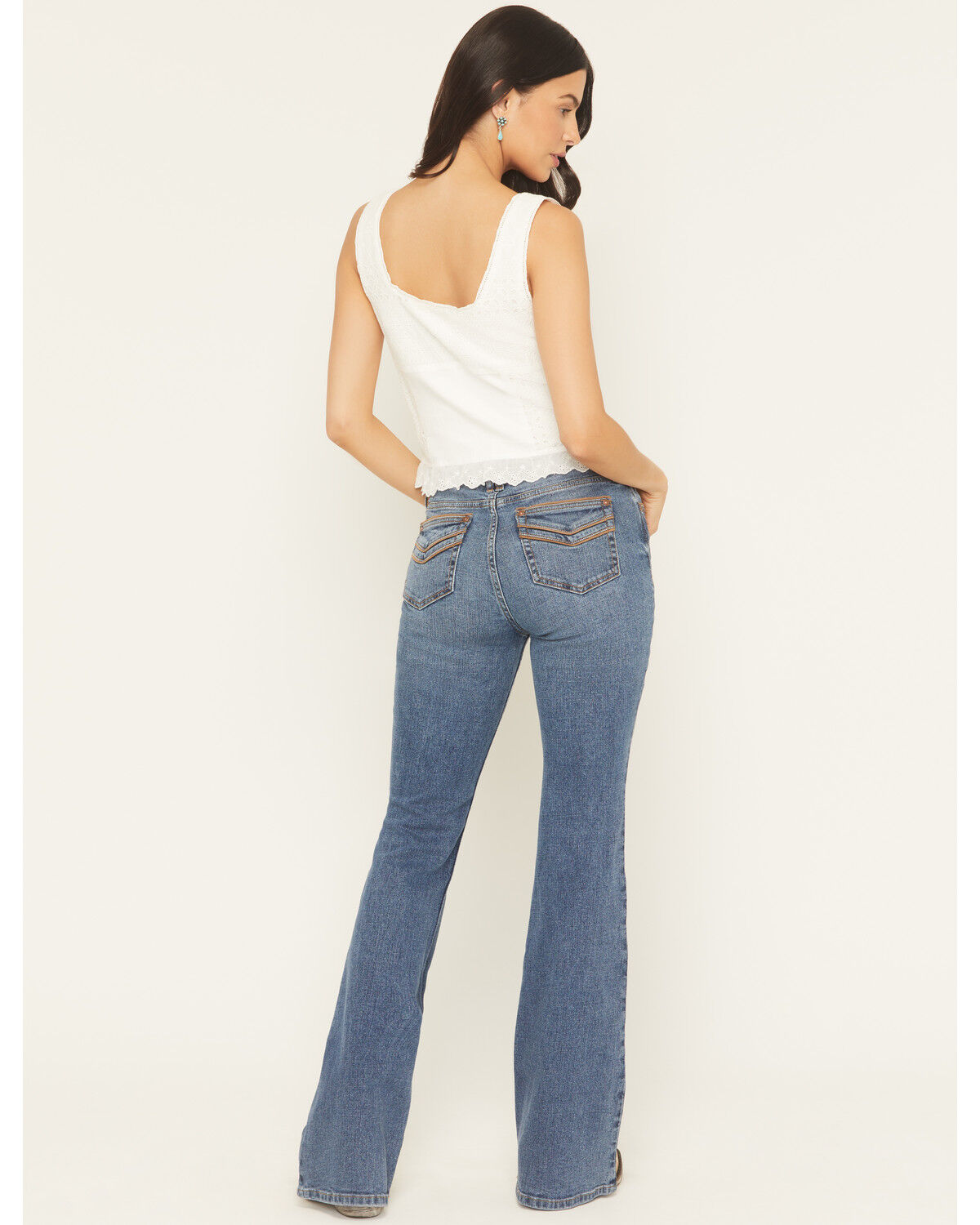 Product Name:  Shyanne Women's Luna High Rise Flare Stretch Denim Jeans
