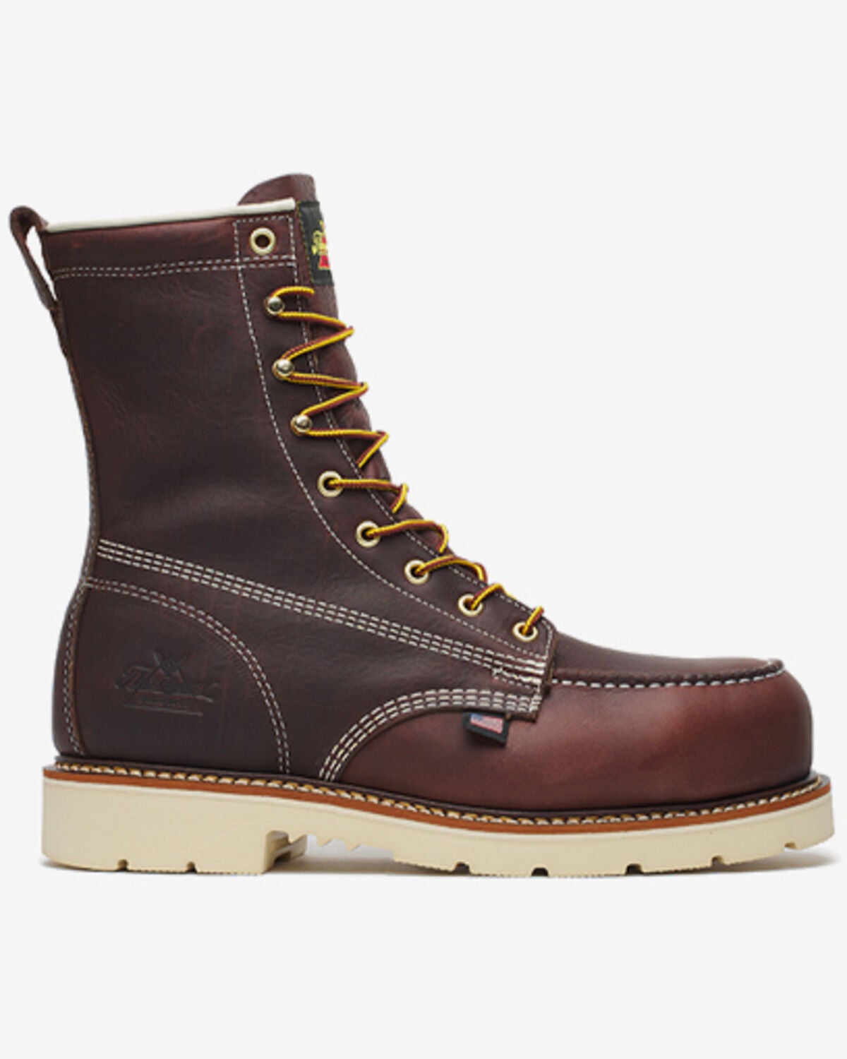 Thorogood Men's 6" Legacy Series USA Wedge Sole Moc Work Boots - Composite Toe, Brown, hi-res