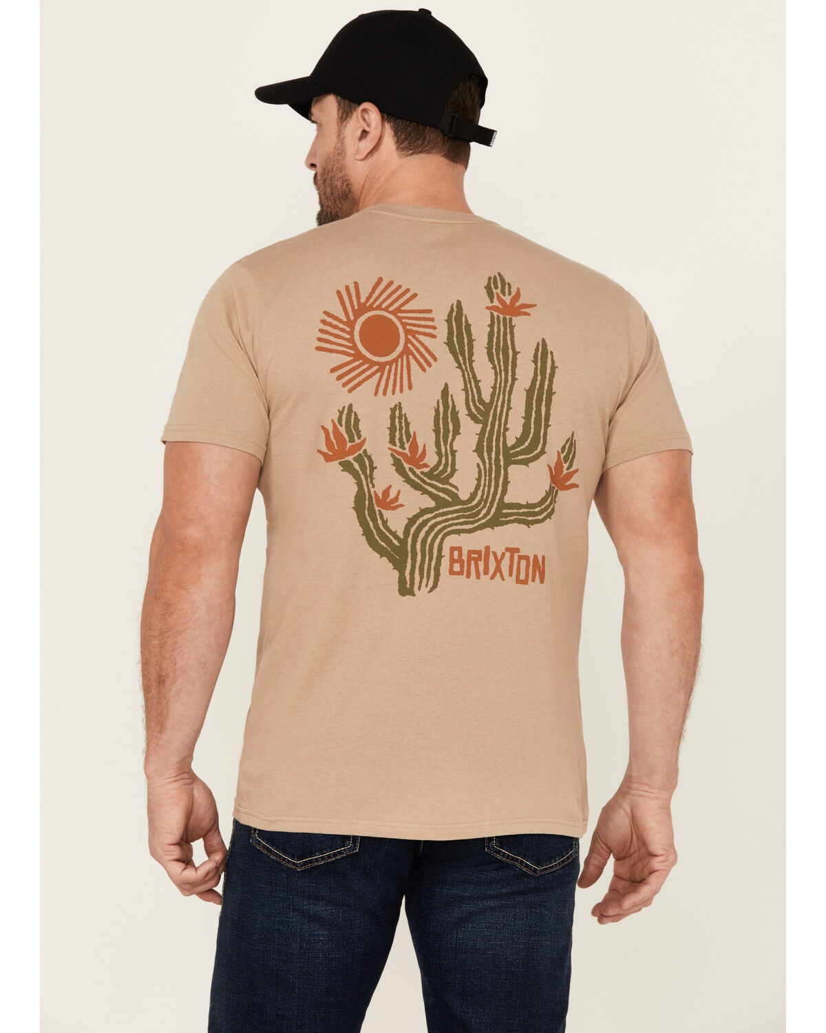 Image #4 - Brixton Men's Valley Cactus Short Sleeve Graphic T-Shirt, , hi-res