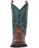 Laredo Men's Two-Tone Saddle Vamp Western Boot - Square Toe, Rust Copper, hi-res