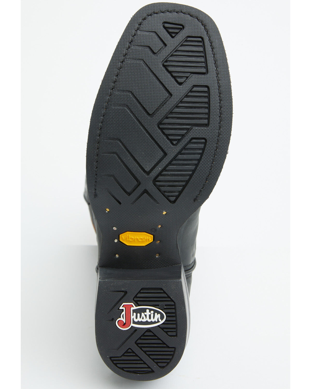 Image #7 - Justin Men's Cowboy Town Performance Western Boots - Square Toe, Black, hi-res