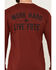 Image #4 - Ariat Men's Rebar Cotton Strong Work Hard Live Free Long Sleeve Work T-Shirt, Red, hi-res