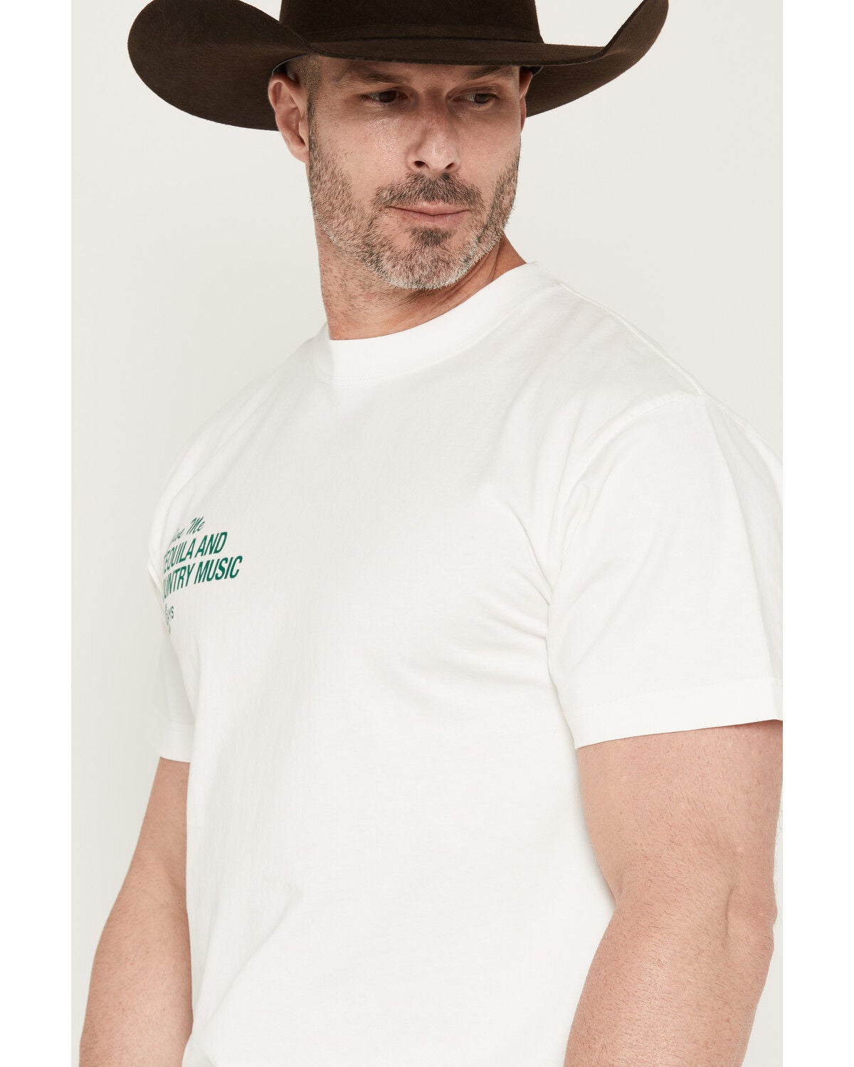 Image #3 - Los Sundays Men's Tequila & Country Music Short Sleeve Graphic T-Shirt, White, hi-res
