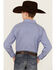 Image #4 - Rough Stock by Panhandle Boys' Striped Long Sleeve Pearl Snap Stretch Western Shirt, Blue, hi-res