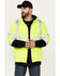 Image #1 - Hawx Men's High Vis Hooded Jacket , Yellow, hi-res
