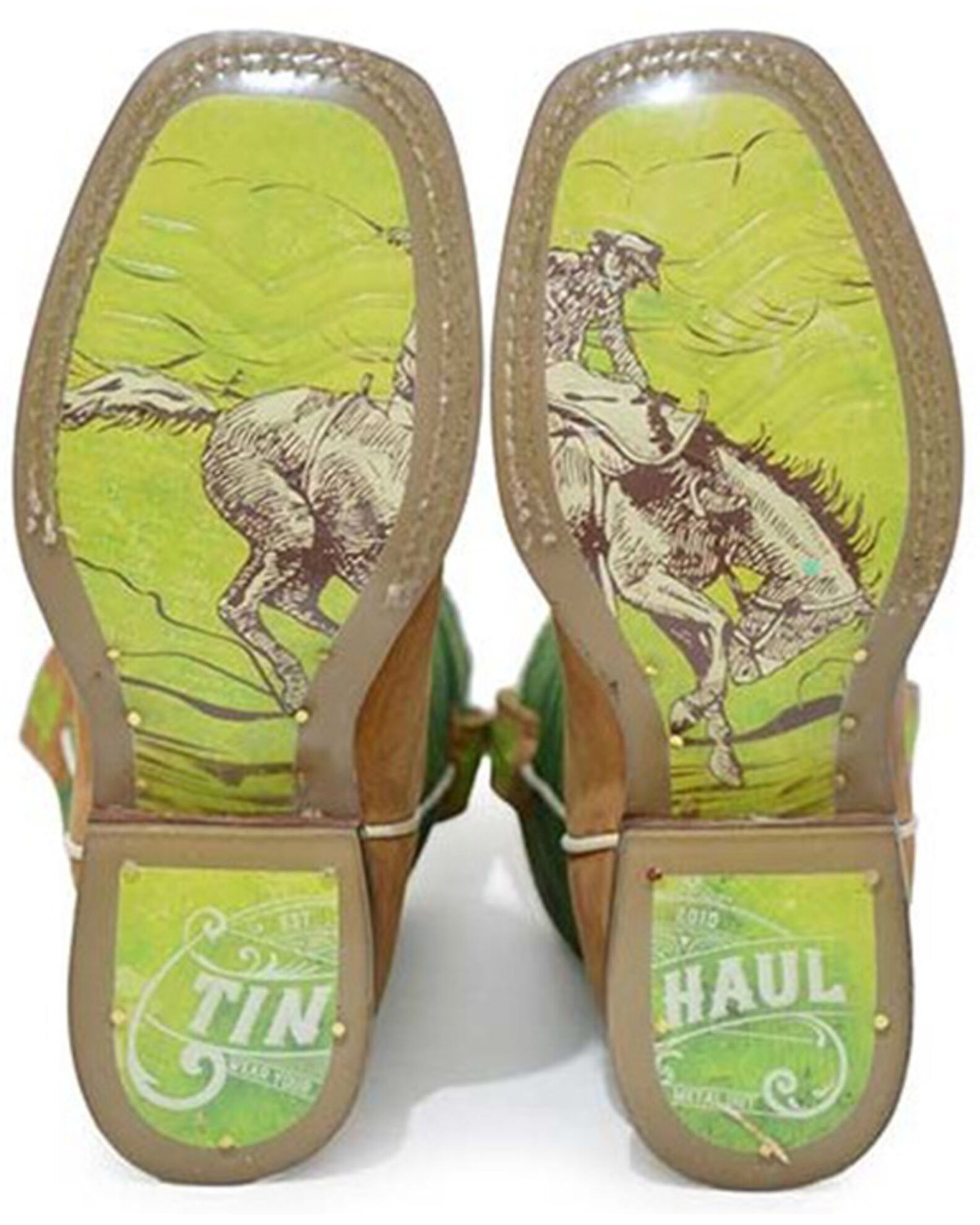 Product Name Tin Haul Boys' Geo 3D Western Boots Square Toe