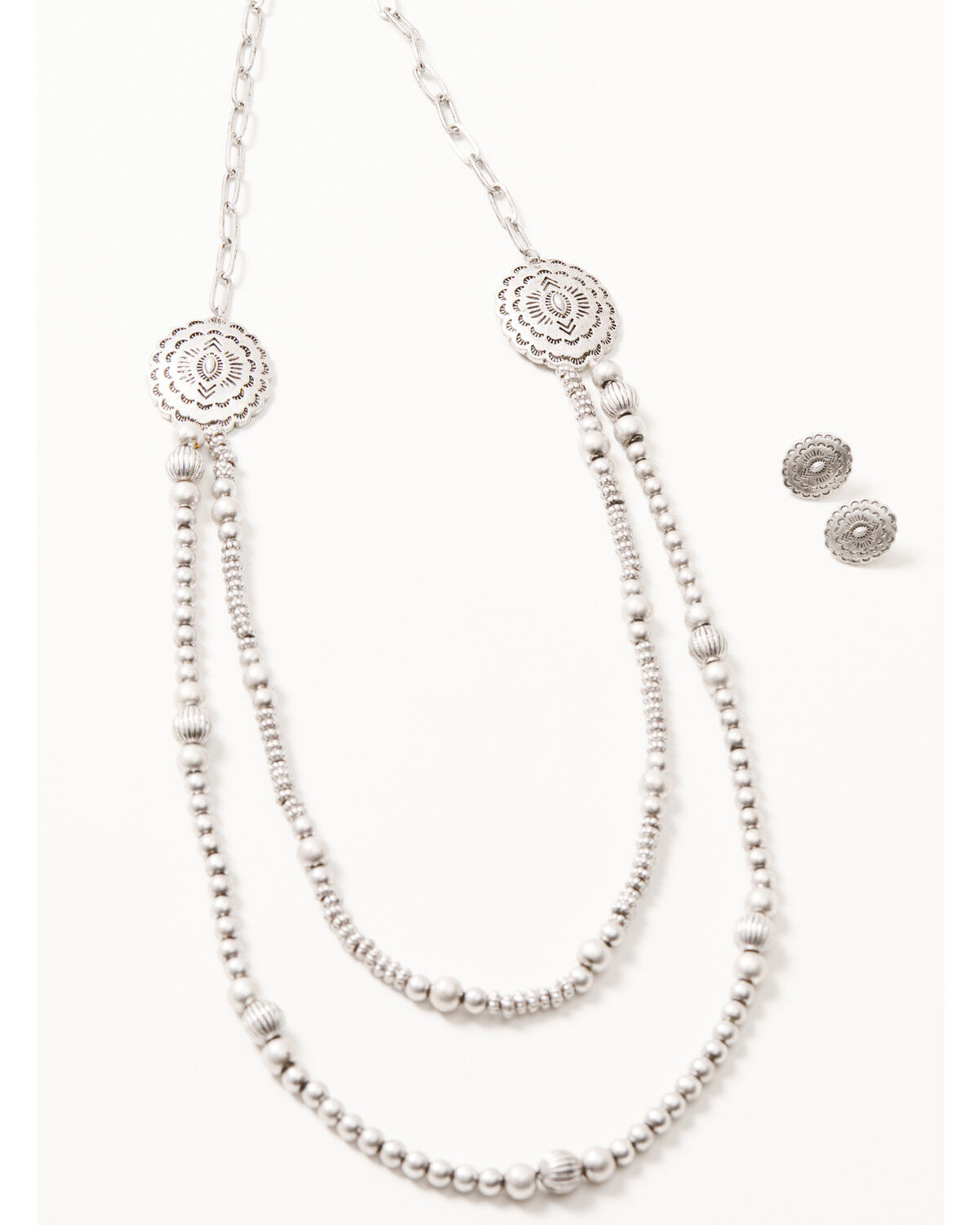 Image #1 - Shyanne Women's Shiloh Ridge Layered Jewelry Set - 2 Piece, Silver, hi-res