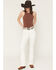 Image #4 - Shyanne Women's Stasia Rhinestone Paisley Print Belt, White, hi-res