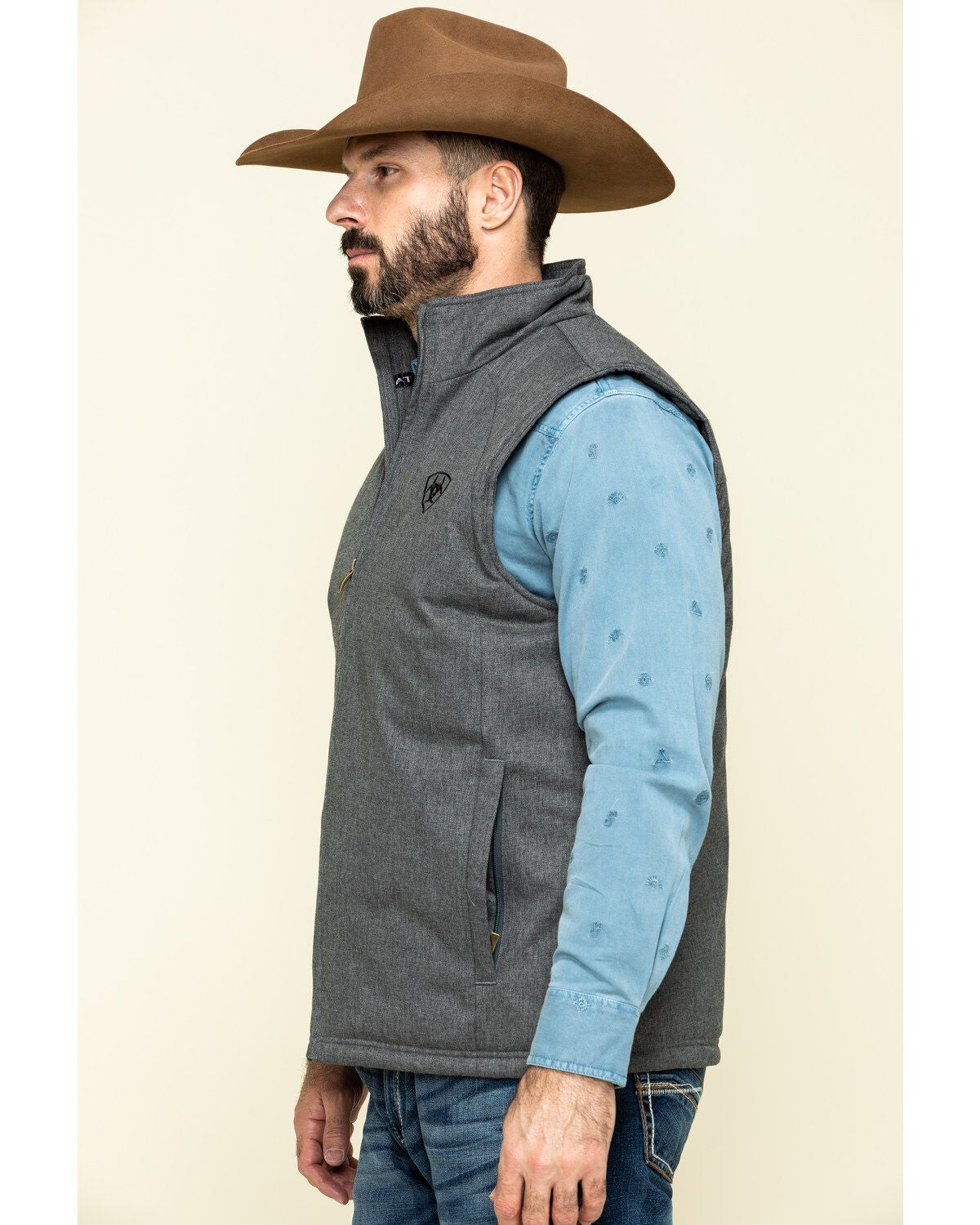 ariat vest grey
